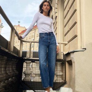Aritzia Denim Forum Gia High Rise Carrot 28L